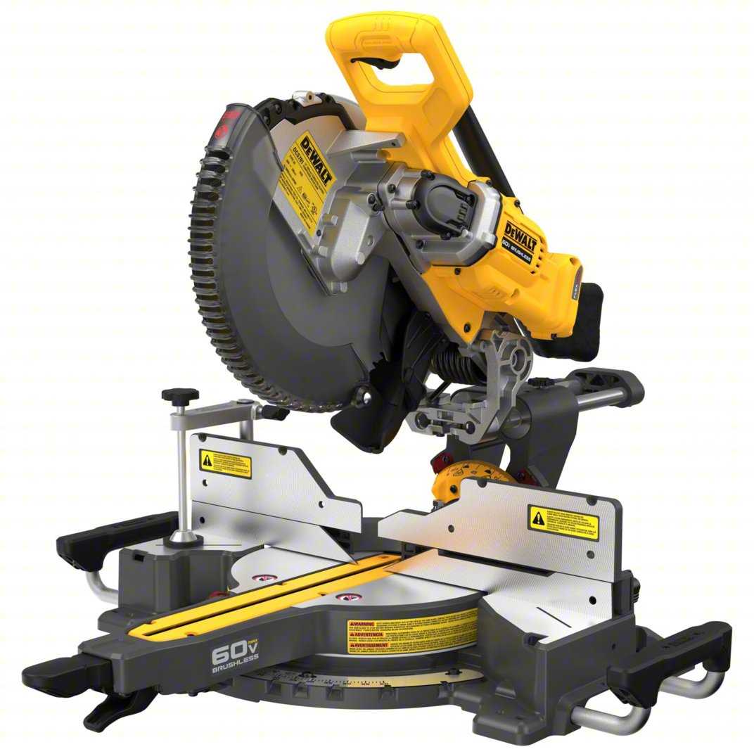 DISCOUNT BROS, Cordless Miter Saw: 12 in Blade Dia., Sliding, 50° Left to 60° Right - $625