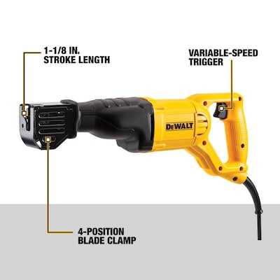 DISCOUNT BROS, DEWALT 10-Amp Variable Speed Corded Reciprocating Saw (USED) - $80