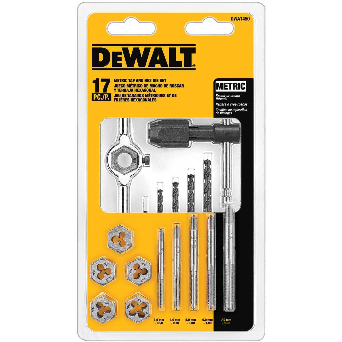 Dewalt, DEWALT 17-Pc. Metric Tap & Die Set