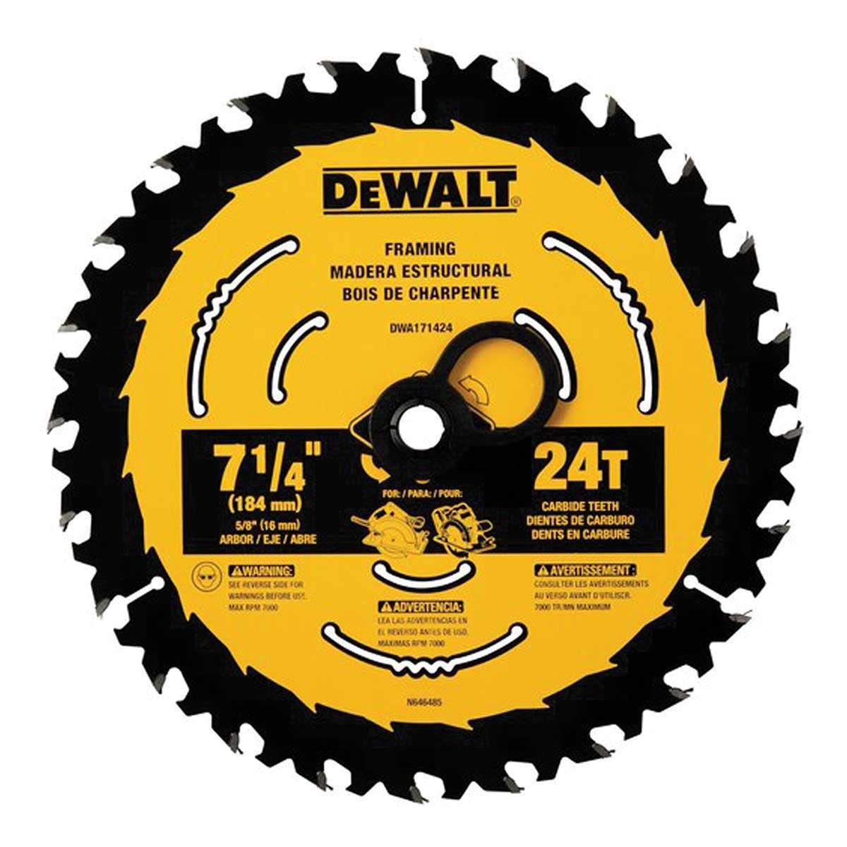 Dewalt, DEWALT 7-1/4" 24T Circular Saw Blade