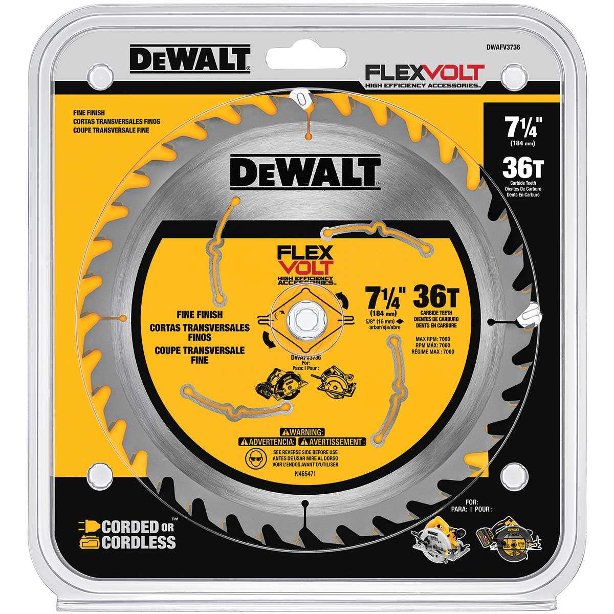 Dewalt, DEWALT 7-1/4" 36T Circular Saw Blade