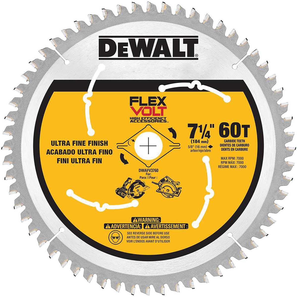 Dewalt, DEWALT 7-1/4" 60T Circular Saw Blade