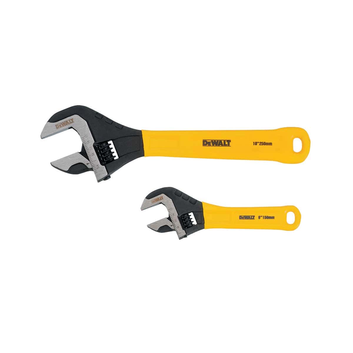 Dewalt, DEWALT Dip Grip Adjustable Wrench 2 Pack