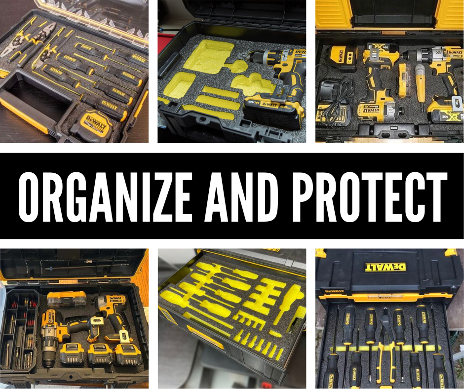 Kaizen Inserts Canada, DeWalt DS400 Tool Box - Kaizen Foam Inserts