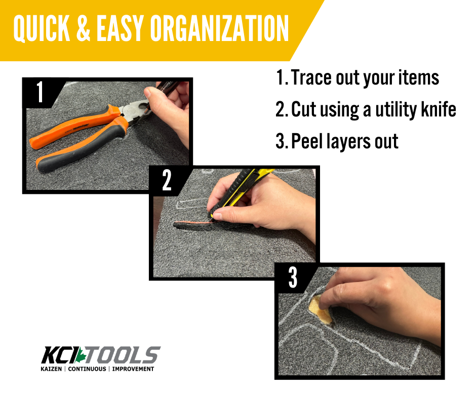 Kaizen Inserts Canada, DeWalt Tough System DS130 - Kaizen Foam Inserts