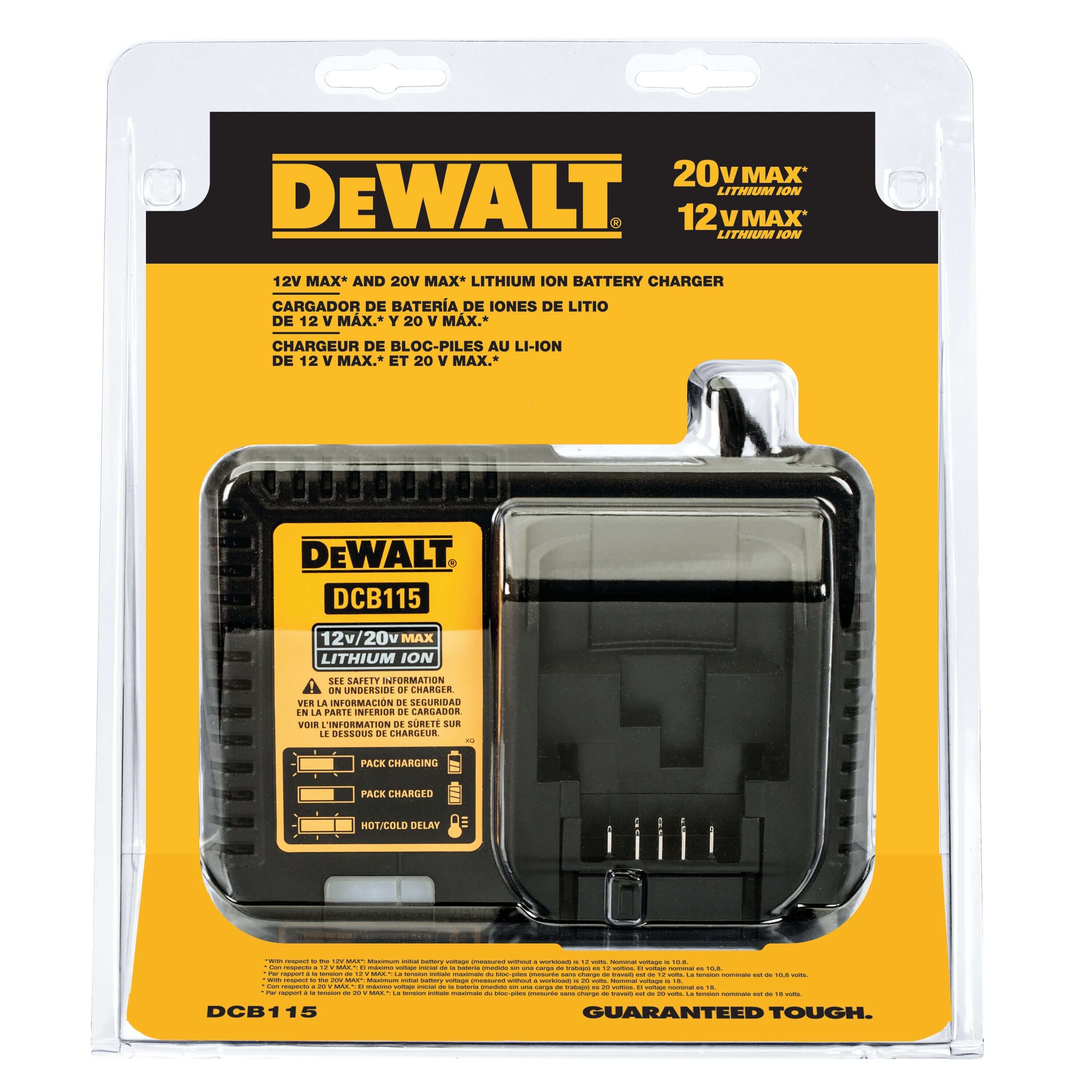 Black & Decker, Dewalt 12V MAX* - 20V MAX* LITHIUM ION BATTERY CHARGER