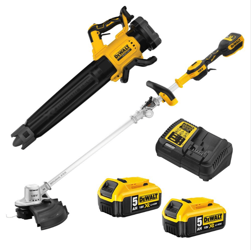 Stanley Black & Decker (Australia) Pty Ltd, Dewalt 18V XR 2 PIECE COMBO KIT - 5AH Line Trimmer & Blower DCZ241P2-XE