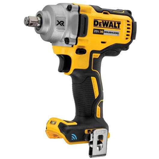 Black & Decker, Dewalt 20V MAX* TOOL CONNECT™ 1/2" MID-RANGE IMPACT WRENCH WITH HOG RING ANVIL (TOOL ONLY)