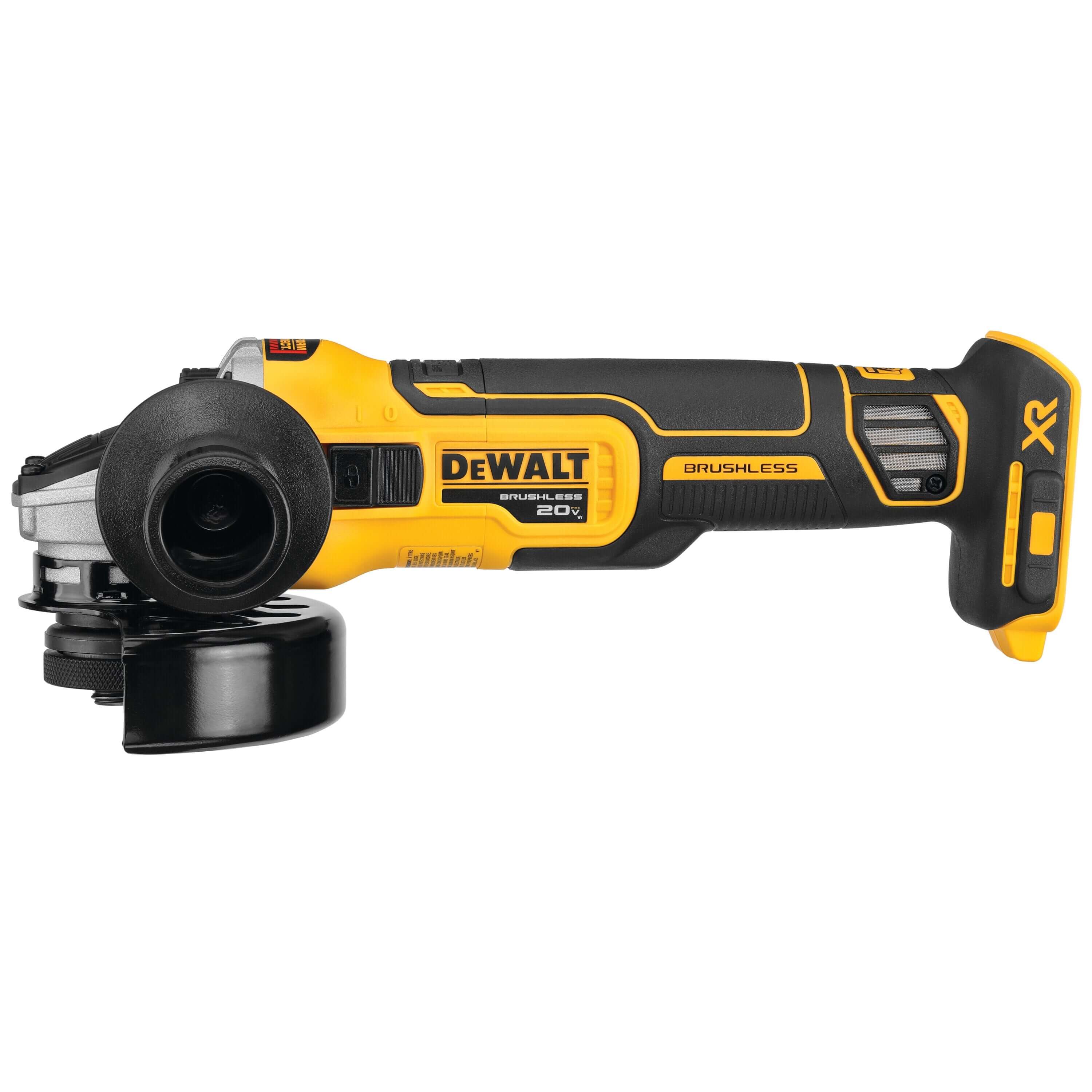 Atlantic Outdoor, Dewalt DCG405B 20V MAX* XR® 4.5 IN. SLIDE SWITCH SMALL ANGLE GRINDER WITH KICKBACK BRAKE (TOOL ONLY)