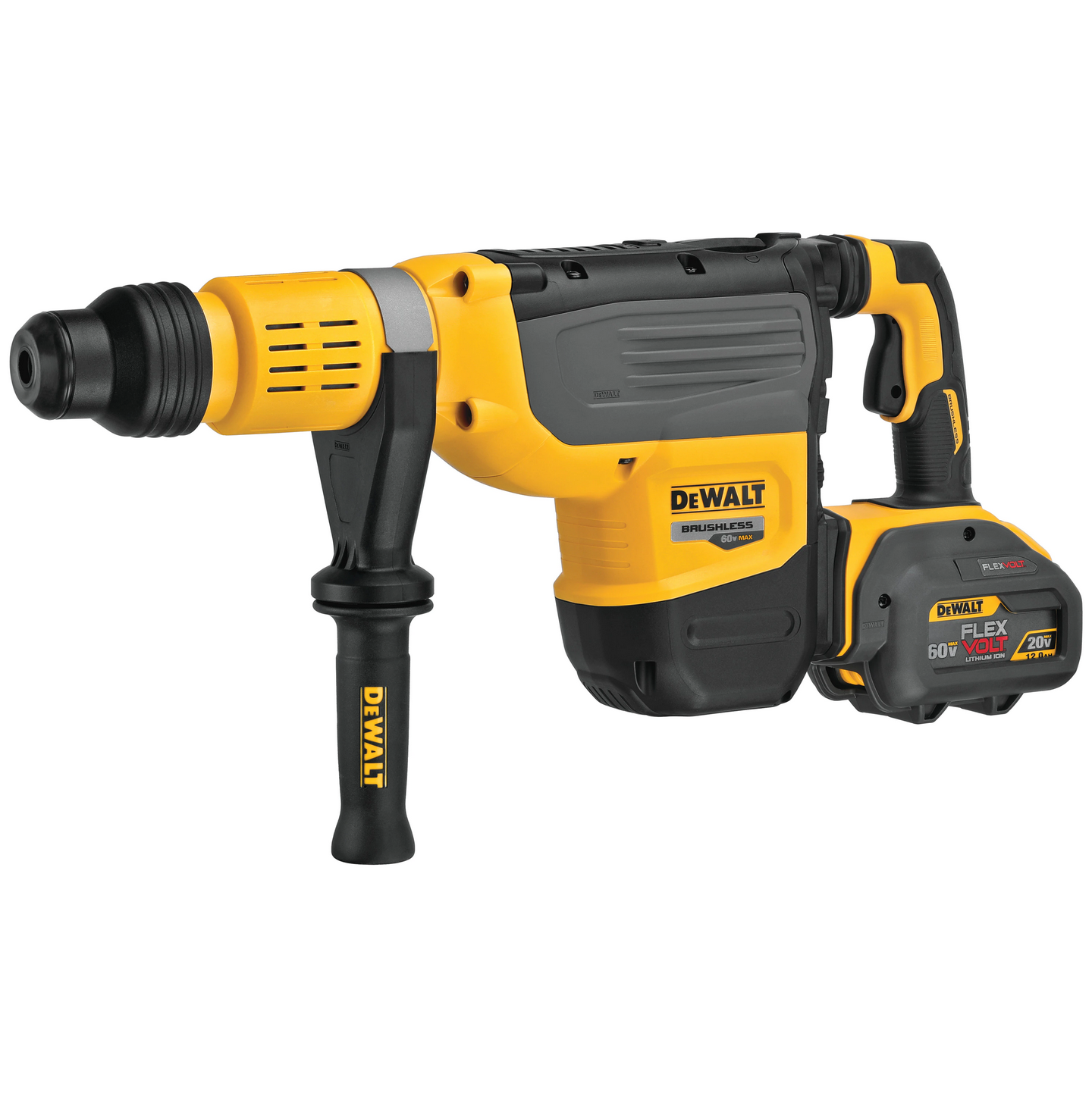 Cougar Sales & Rental, Inc., Dewalt® 60V MAX* 2 in. Brushless Cordless SDS MAX Combination Rotary Hammer Kit DCH773Y2