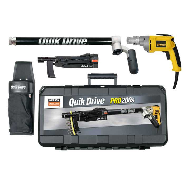 SIMPSON, Simpson Quik Drive PRO200SD25K Multi-Purpose System w/ DeWalt Screwdriver motor